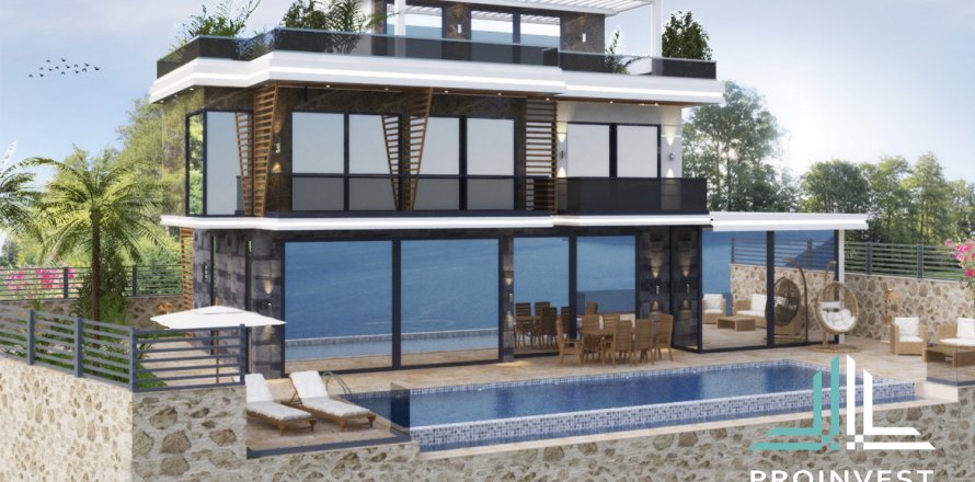 Villa  4+1  Kalkan, Antalya, Türkiye №50977