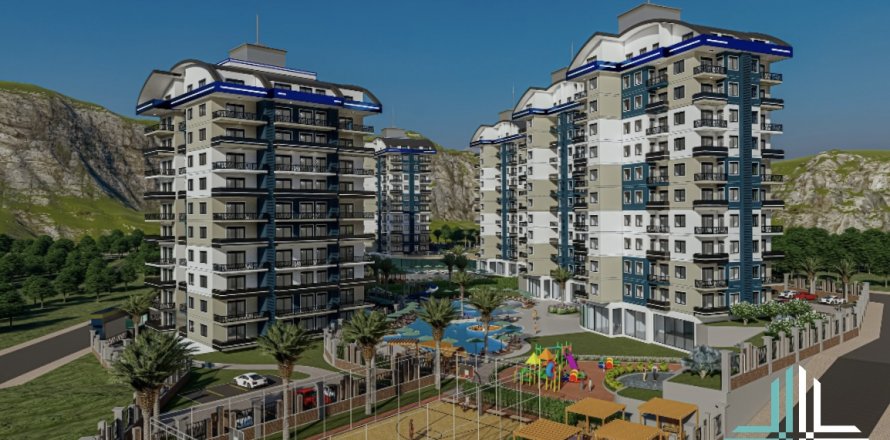 Daire  1+1  Alanya, Antalya, Türkiye №52520