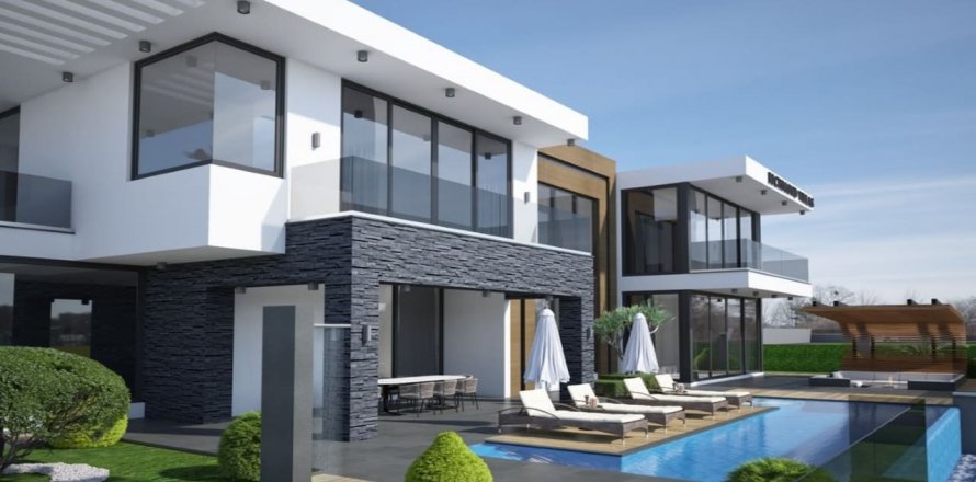 Villa RICHMOND VILLAS: роскошные виллы с собственным бассейном и гаражом 4+1, Kargıcak, Alanya, Antalya, Türkiye №52082