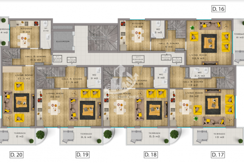 Daire  1+1  Mahmutlar, Antalya, Türkiye №46182 - 14