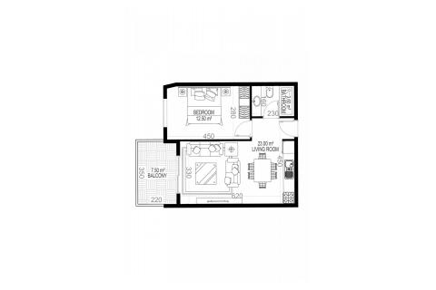 Daire Yekta Sungate Residence 1+1, Gazipaşa, Antalya, Türkiye №160690