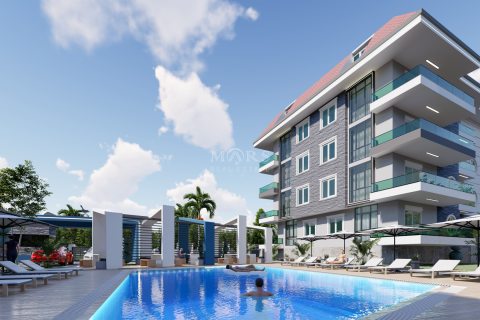 Daire Modern residential complex in the Oba area with a swimming pool on the territory and all necessary infrastructure 3+1, Alanya, Antalya, Türkiye №52784 - 2