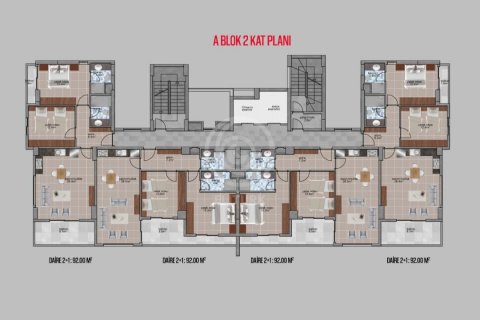 Daire Mim Towers Residence — комфортная резиденция с концепцией отеля! 4+1, Alanya, Antalya, Türkiye №56579 - 21