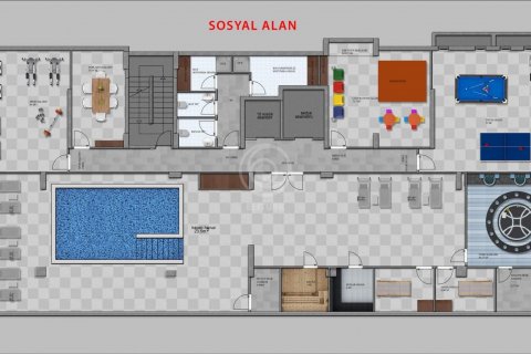 Daire Mim Towers Residence — комфортная резиденция с концепцией отеля! 4+1, Alanya, Antalya, Türkiye №56579 - 15