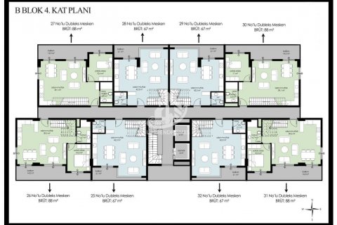 Daire  1+1  Kargıcak, Alanya, Antalya, Türkiye №75121 - 25