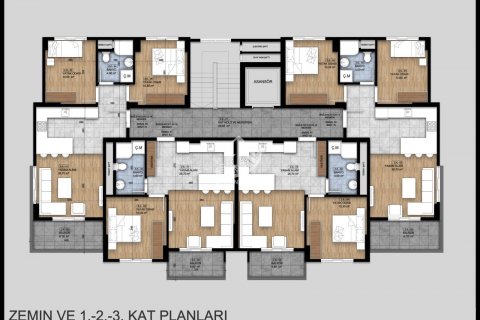 Daire  1+1  Okurcalar, Alanya, Antalya, Türkiye №85182 - 23