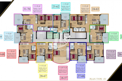 Продажа квартиры  в Авсалларе, Анталье, Турция 1+1, 57м2, №31654 – фото 18
