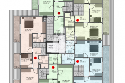 Продажа квартиры  в Аланье, Анталье, Турция 1+1, 50м2, №46789 – фото 26