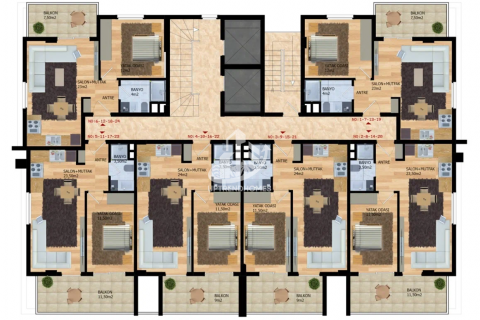 Продажа квартиры  в Махмутларе, Анталье, Турция 1+1, 55м2, №46786 – фото 17