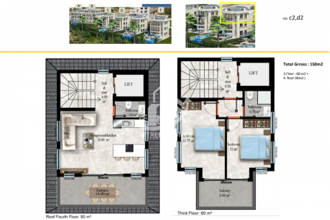 Продажа квартиры  в Кестеле, Анталье, Турция 1+1, 55м2, №45838 – фото 16