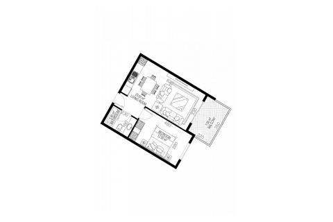 Квартира в Yekta Sungate Residence 1+1, Газипаша, Анталья, Турция №184141