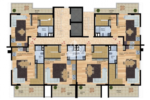 Продажа квартиры  в Махмутларе, Анталье, Турция 1+1, 55м2, №46786 – фото 16