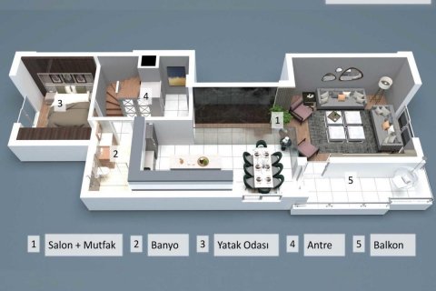 Продажа квартиры  в Анталье, Турция 5+1, 170м2, №53554 – фото 11