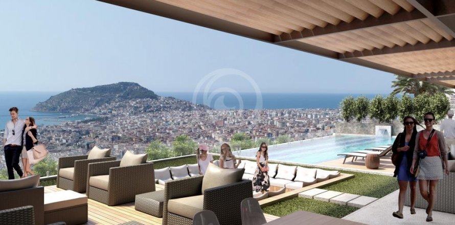Жилой комплекс Blue Vista Residence &#8212; малоэтажный оазис с панорамными видами на Аланью и море  в Аланье, Анталья, Турция №56026