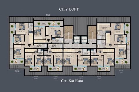 Жилой комплекс City Loft &#8212; резиденция отельного типа в новых кварталах элитной застройки  в Аланье, Анталья, Турция №56059 – фото 14