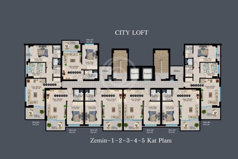 Жилой комплекс City Loft &#8212; резиденция отельного типа в новых кварталах элитной застройки  в Аланье, Анталья, Турция №56059 – фото 16