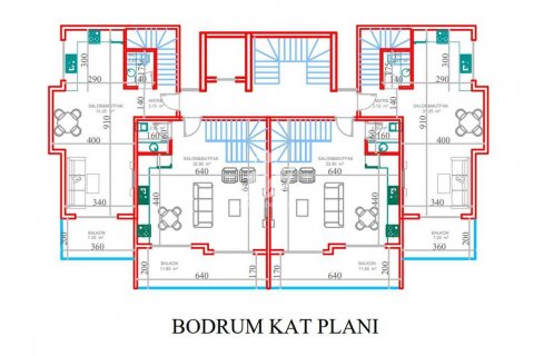 Продажа квартиры  в Каргыджаке, Аланье, Анталье, Турция 1+1, 60м2, №52479 – фото 18