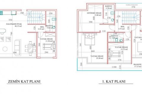 Продажа квартиры  в Каргыджаке, Аланье, Анталье, Турция 1+1, 60м2, №52479 – фото 14