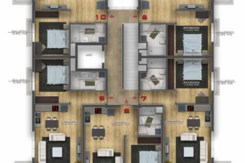 Продажа квартиры в Аланье, Анталье, Турция 1+1, 58м2, №70387 – фото 2