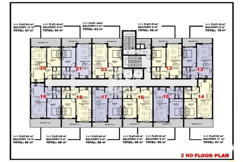 Продажа квартиры  в Махмутларе, Анталье, Турция 1+1, 47м2, №67630 – фото 28