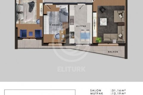 Продажа квартиры  в Стамбуле, Турция 3+1, 187м2, №77285 – фото 25