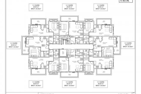 Продажа квартиры  в Каргыджаке, Аланье, Анталье, Турция 1+1, 54м2, №72864 – фото 30