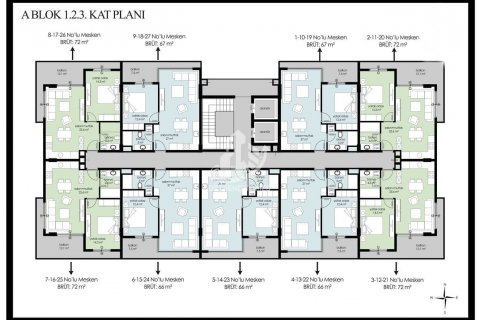 Продажа квартиры  в Каргыджаке, Аланье, Анталье, Турция 1+1, 66м2, №75121 – фото 18