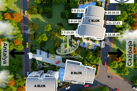 Продажа квартиры  в Оба, Анталье, Турция 1+1, 52м2, №73620 – фото 13