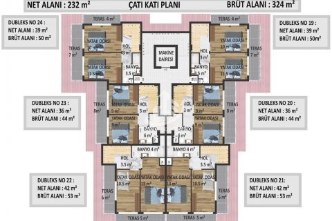 Продажа квартиры  в Оба, Анталье, Турция 1+1, 52м2, №73620 – фото 30