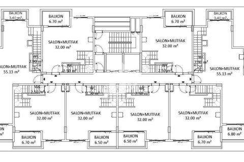 Продажа квартиры  в Каргыджаке, Аланье, Анталье, Турция 1+1, 48м2, №81602 – фото 18