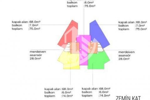 Продажа квартиры  в Аланье, Анталье, Турция 2+1, 75м2, №83640 – фото 8