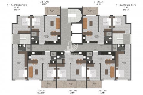 Продажа квартиры  в Оба, Анталье, Турция 1+1, 46м2, №85978 – фото 16